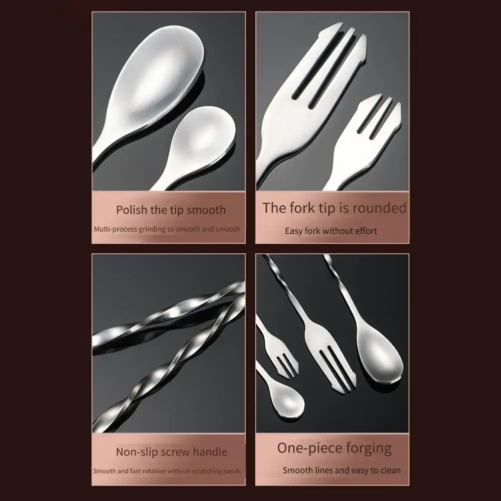 Stainless Steel Cocktail Mixing Spoons Bar Spoon Long Stirring Spoon Drink Stirrers for Tea Coffee Ice Cream Juice
