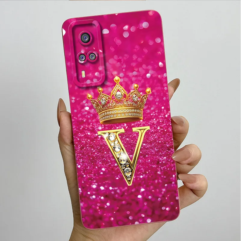 Elegant Crown Letter Silicone Soft Phone Case - Protective Shell Back Cover s