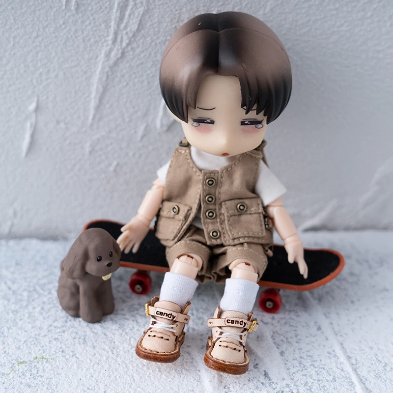 OB11 Clothes Set Boy Girl's Work suit Cool Special Forces Clothing With Short Sleeved T-shirt For GSC YMY P9 Body 1/12 BJD Doll 5