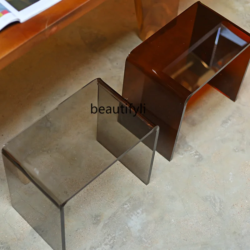 

Curved Low Stool Tea Stool Dining Stool Household Bedroom Dressing Stool Shoe Changing Stool Stool Simple