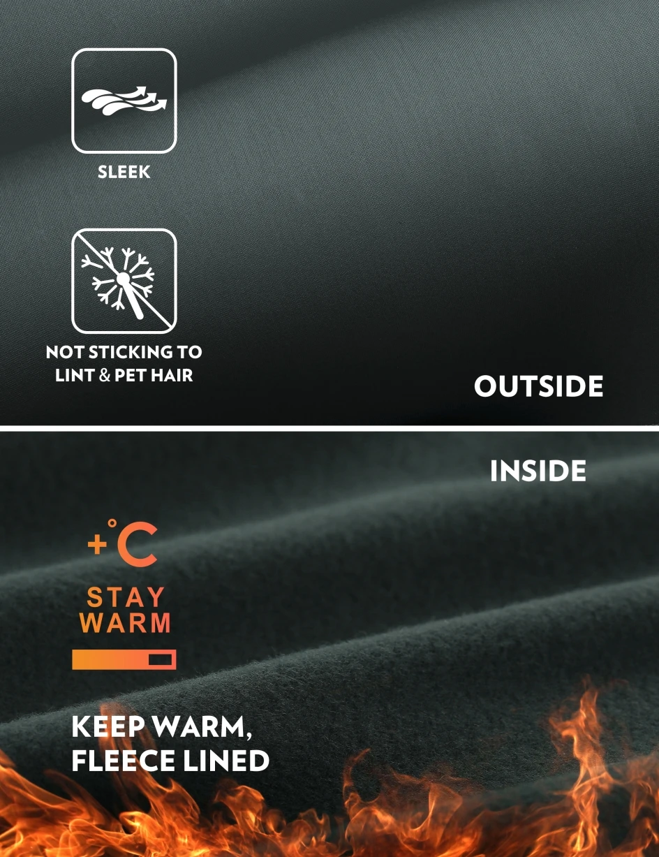 CRZ YOGA Thermal Fleece Lined Leggings Women 28'' - Winter Warm High Waisted Hiking Pants with Pockets Workout Running Tights