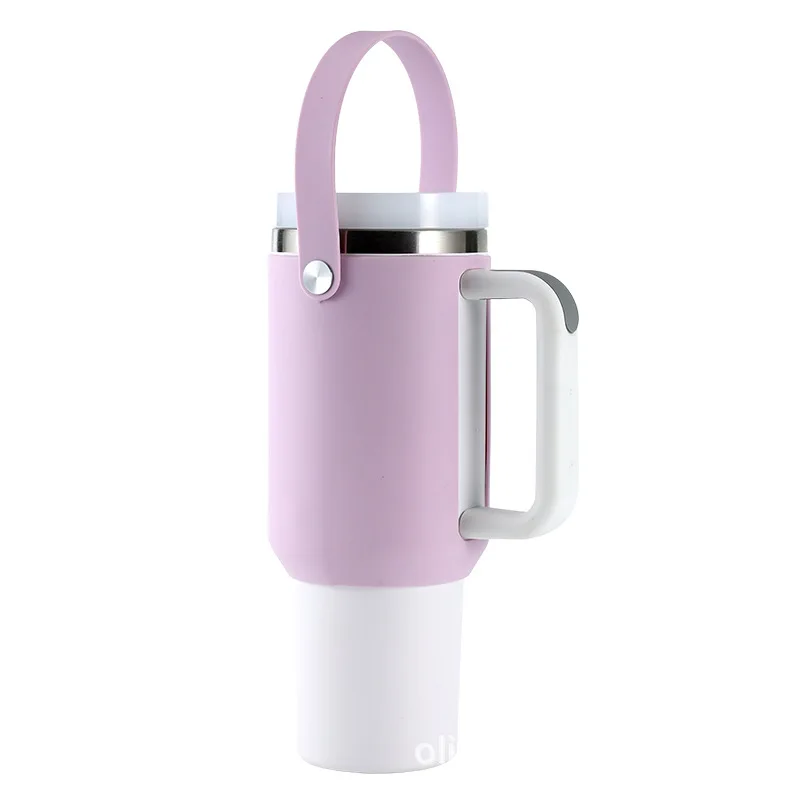 1pcs Portable Silicone Base Cup Cover Slip-proof Bottle Boot Sleeves 40oz Flask Water Lid Outdoor Camping Hiking Bottom Pad
