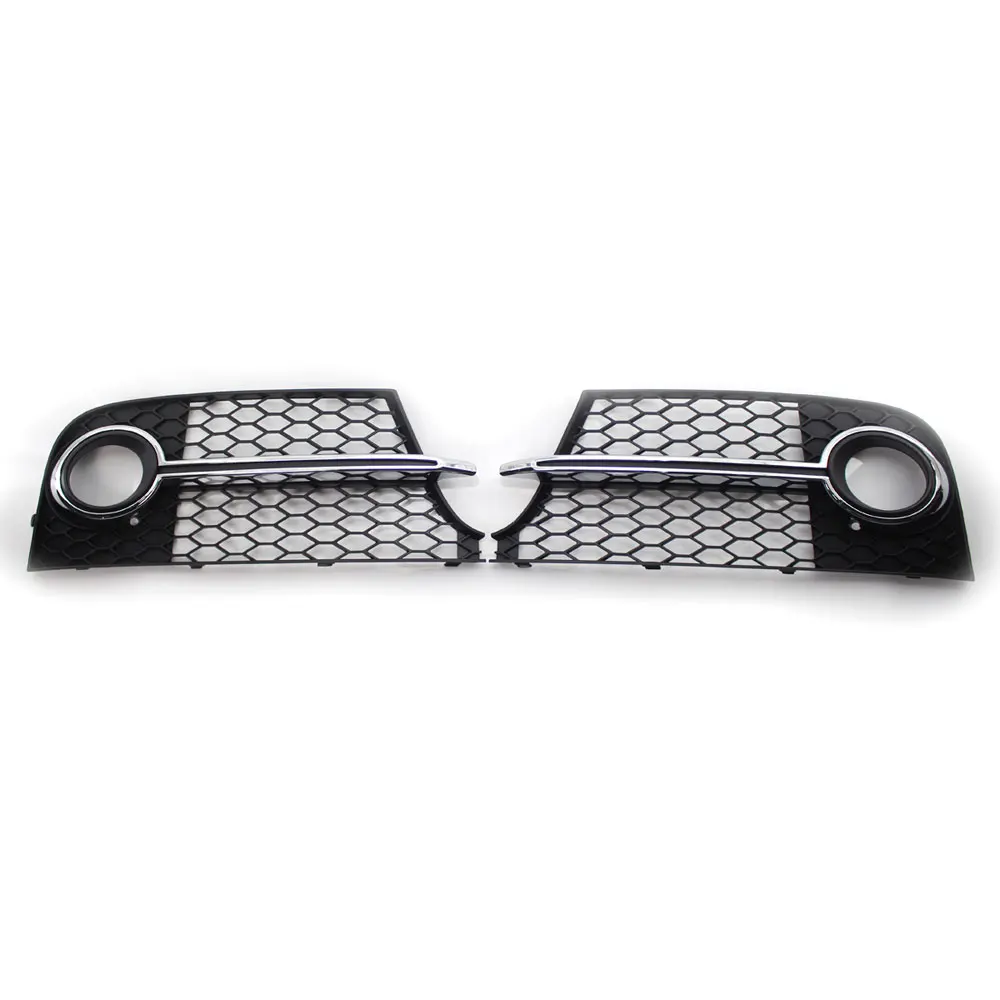 Chrome Rs Style Honeycomb Car Front Fog Light Lamp Grille Cover