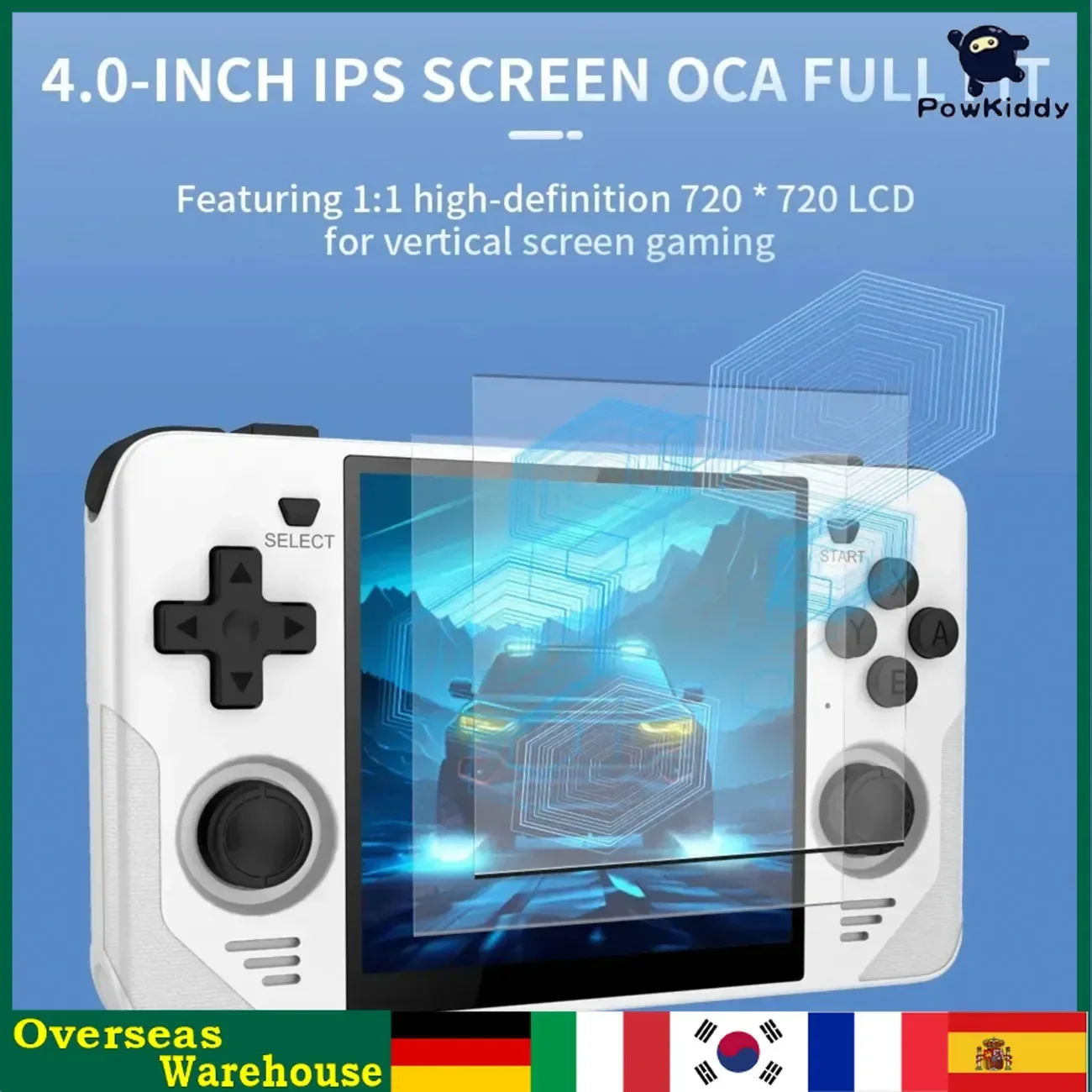 

POWKIDDY RGB30 RGB20S Game Console Wifi+Bluetooth 4100mAh 4 Inch IPS Screen Open-Source Handheld Game Console birthday gift psp