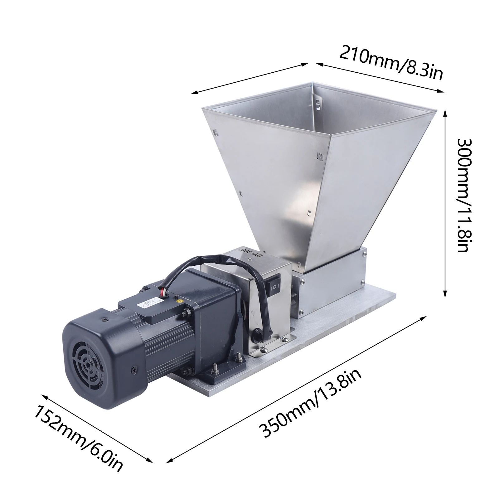 Electric Grain Mill Barley Grinder 60W Malt Multi-function Grain Crusher for Grinding Wheat and Corn 5