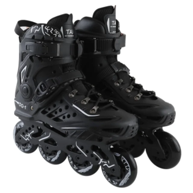 Patines en línea para hombre y mujer, zapatillas profesionales de patinaje,  Slalom, para principiantes, 4 ruedas - AliExpress