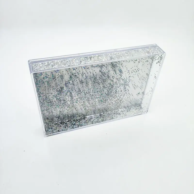 Sublimation Blank Plastic Snowflake Picture Frame Heat Transfer Liquid Picture Frame Aluminum Sheet Printing Christmas Gift photo frame