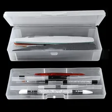

Nail art double-layer tool box tweezers scissors pen storage box Wenxiu pen box frosted removable two-layer plastic container