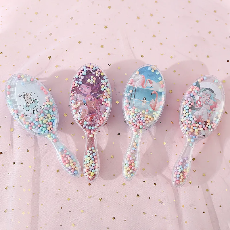 

Hair Care Airbag Comb Anti-Static Cartoon Head Massager Hair Brush Comb Large Plate Fluffy Hairdressing Comb for Girl Kids Gift