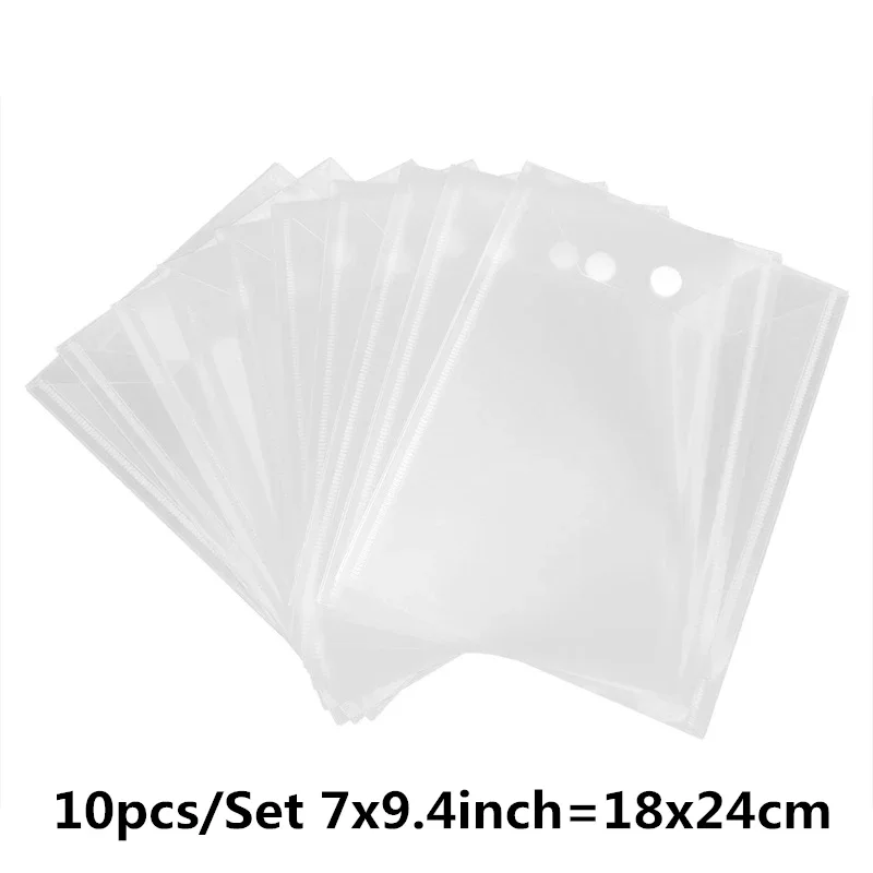 10Pcs/lot 18x24cm Magic Sticker Large Die Stamp Storage Bag for Cutting Dies Hot Foil Embossing Folders Organizer storage bag