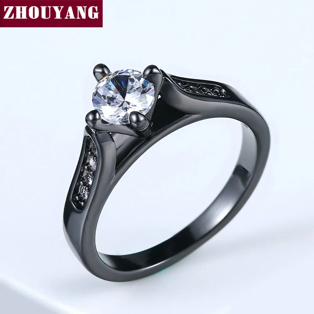 Engagement Wedding Ring For Women Classic Prong Setting CZ Rose Gold Lover's Ring R064 R065 wedding rings,womens ring,jewelry rings,ring jewelry,cubic zircon ring