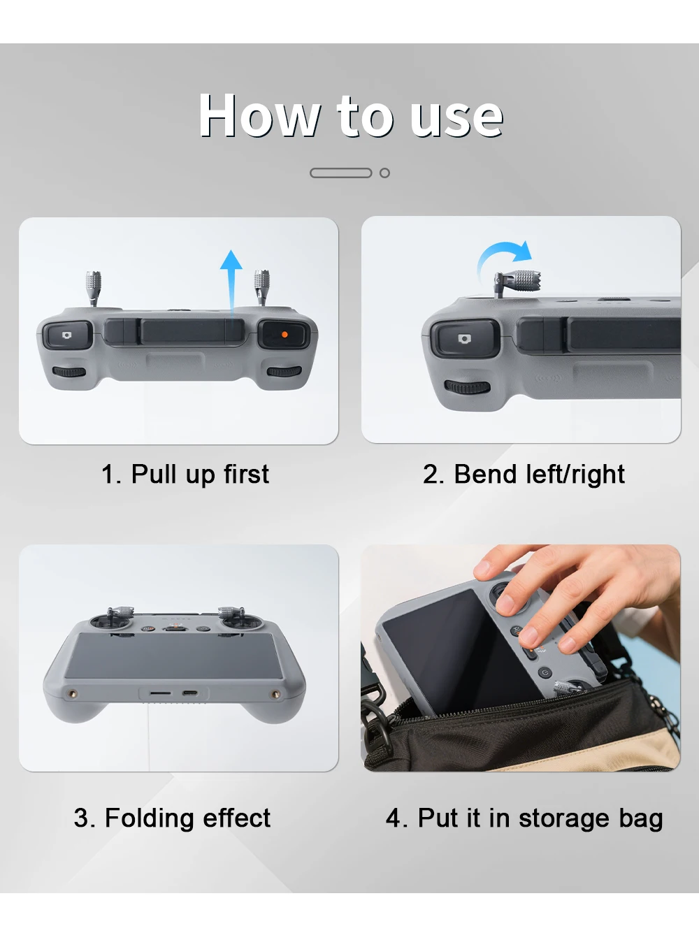 RCSTQ Remote Controller Joystick For Flip/Air 3S/Air 3/Neo/Mini 4Pro Thumb Rock