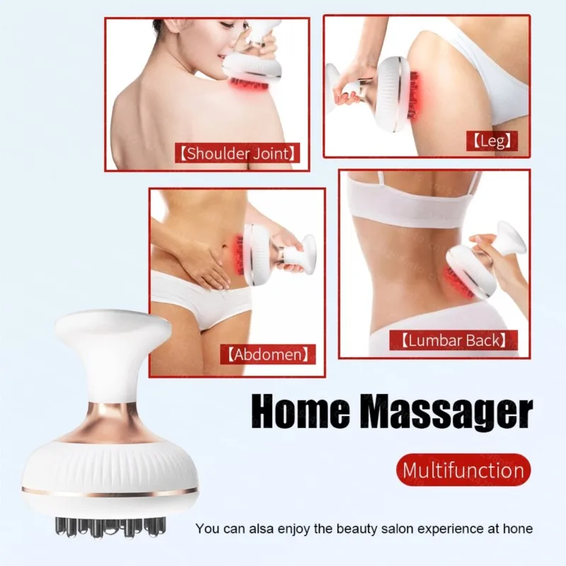 Electric Meridian Brush Gua Sha Body Massager EMS Hot Compress Scraping Lymphatic Drainage Machine Fat Burner