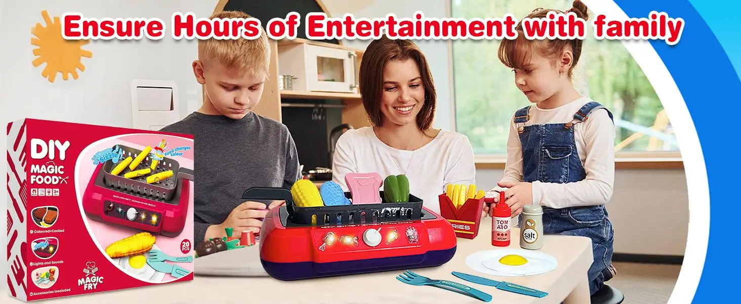 Color-Changing Pretend Fryer Toy Set