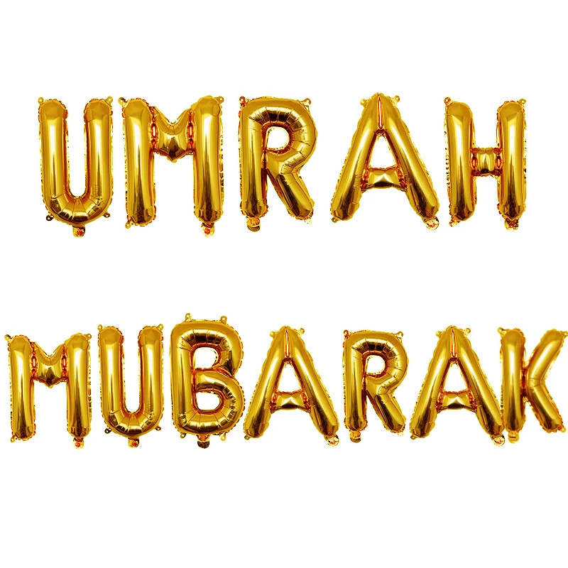 Umrah Mubarak Ballonnen Eid Mubarak Islam Moslim Nieuwjaar Festival ...
