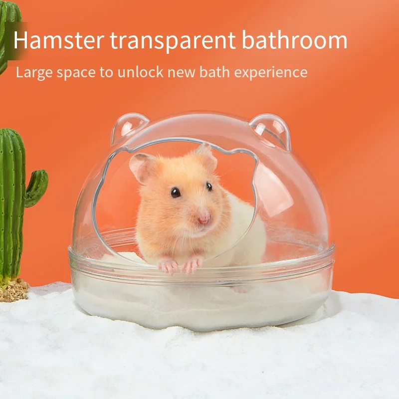 Transparent Hamster Bathroom Hamster Bath Sand Basin Hamster Sandbox