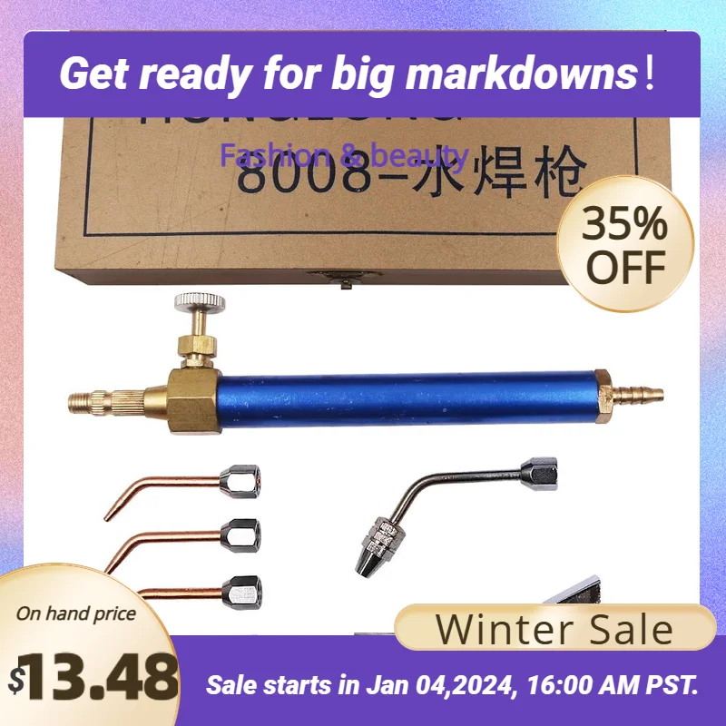 

NIUPIKA Hydrogen Oxygen Welding Torch 8008 Jewelry Welding Gun Gold Silver Making Tool