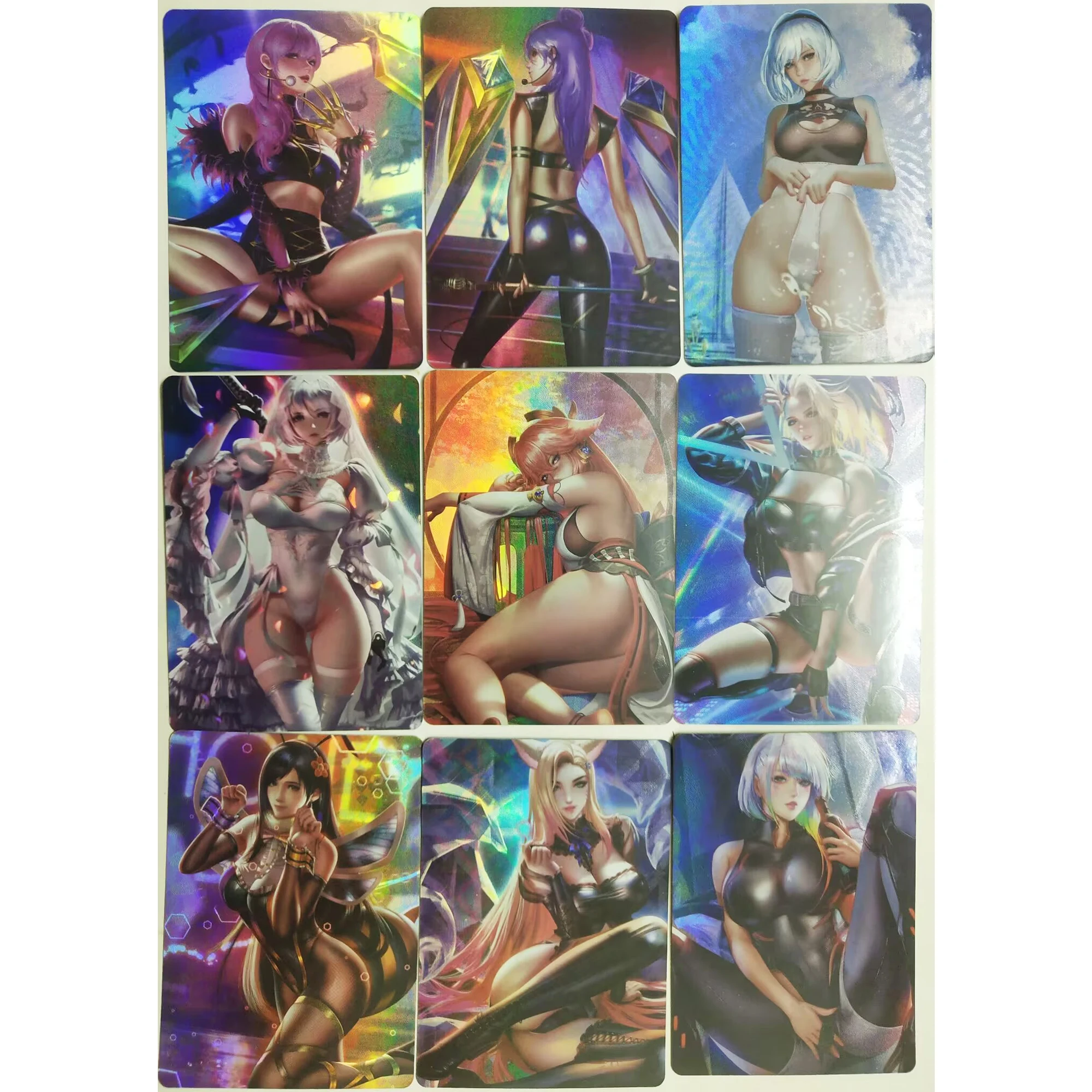Diy Anime Girl Rem Marnie Nami Mai Shiranui Yor Forger ACG flash Cards 36Pcs/set Classic Game Anime Collection Cards Gift Toy