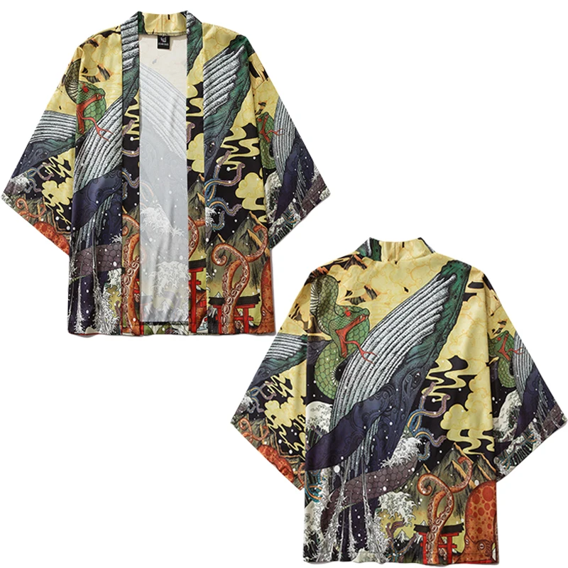 Cardigan de quimono japon s para homens e mulheres obi haori casaco cardigan-de-quimono-japon-s-para-homens-e-mulheres-obi-haori-casaco