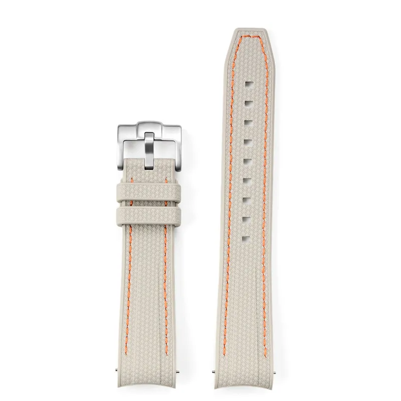 Sport Waterproof Liquid Silicone Watch Strap, Quick Release 20mm Band