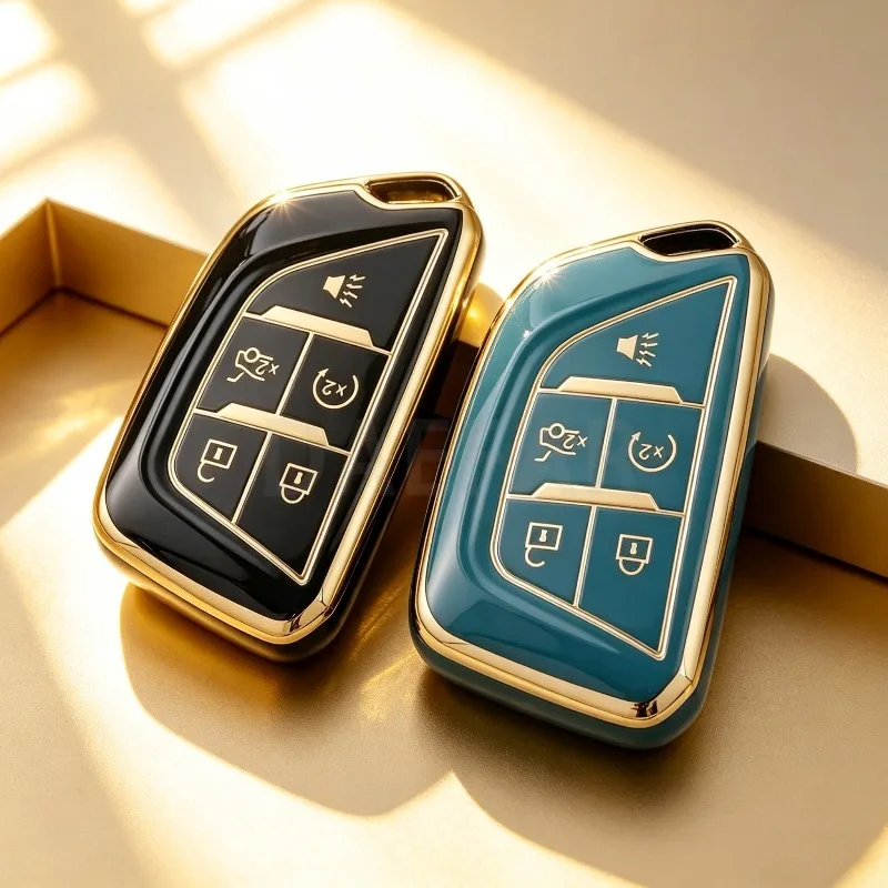 Premium TPU Car Key Fob Cover Case Protector - Sleek Design Shell
