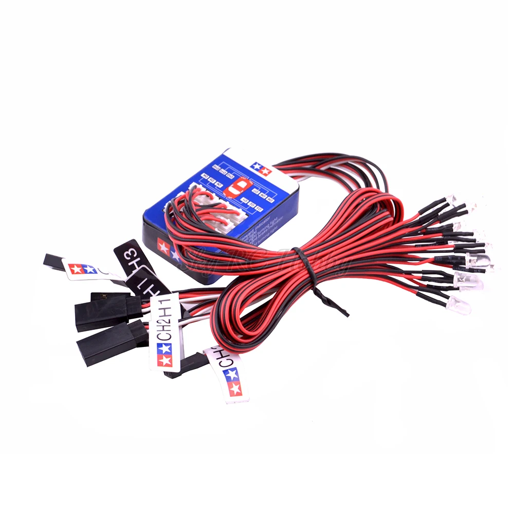 ラジコンカー用LEDキット,サーボブレーキ付きライト12個,1/10 ラジコンカー用LEDキット,サーボブレーキ付きライト12個,1/10