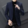 New Spring and Autumn Season Plus Cotton Thickened Two-button Men's Suit Casual Coat Korean Version of The Trend Men's Suit 4