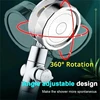 New High Pressure Shower Head Twin Turbocharged Shower Head Handheld Turbo Fan Propeller Shower One-key Stop Massage Showerhead 4