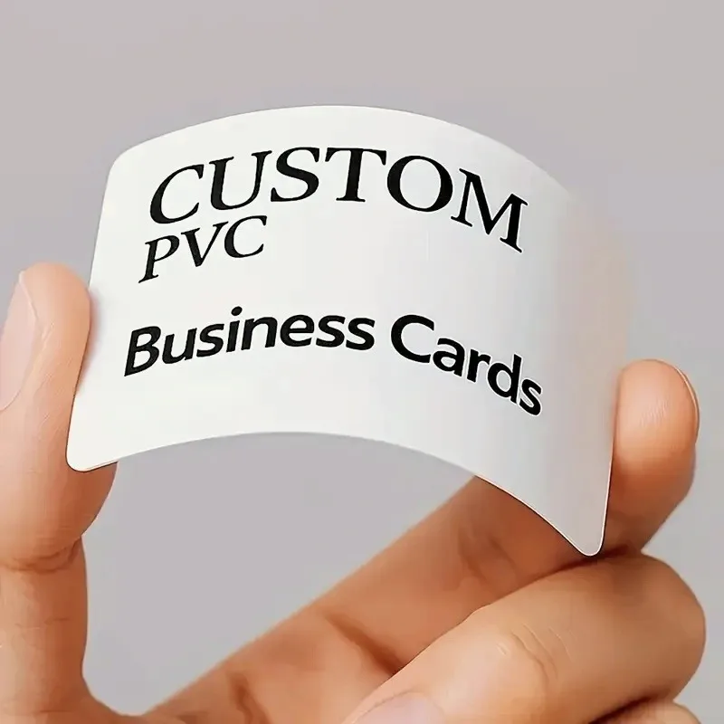 고품질 100매 맞춤형 PVC 명함 무료 디자인 풀컬러 인쇄 (기업 브랜딩용)