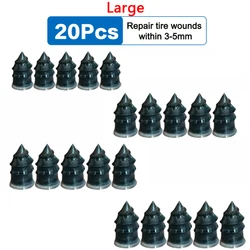 Deluxe Tubeless Tire Repair Kit with Rubber Nails and Screws (Large 20pcs)