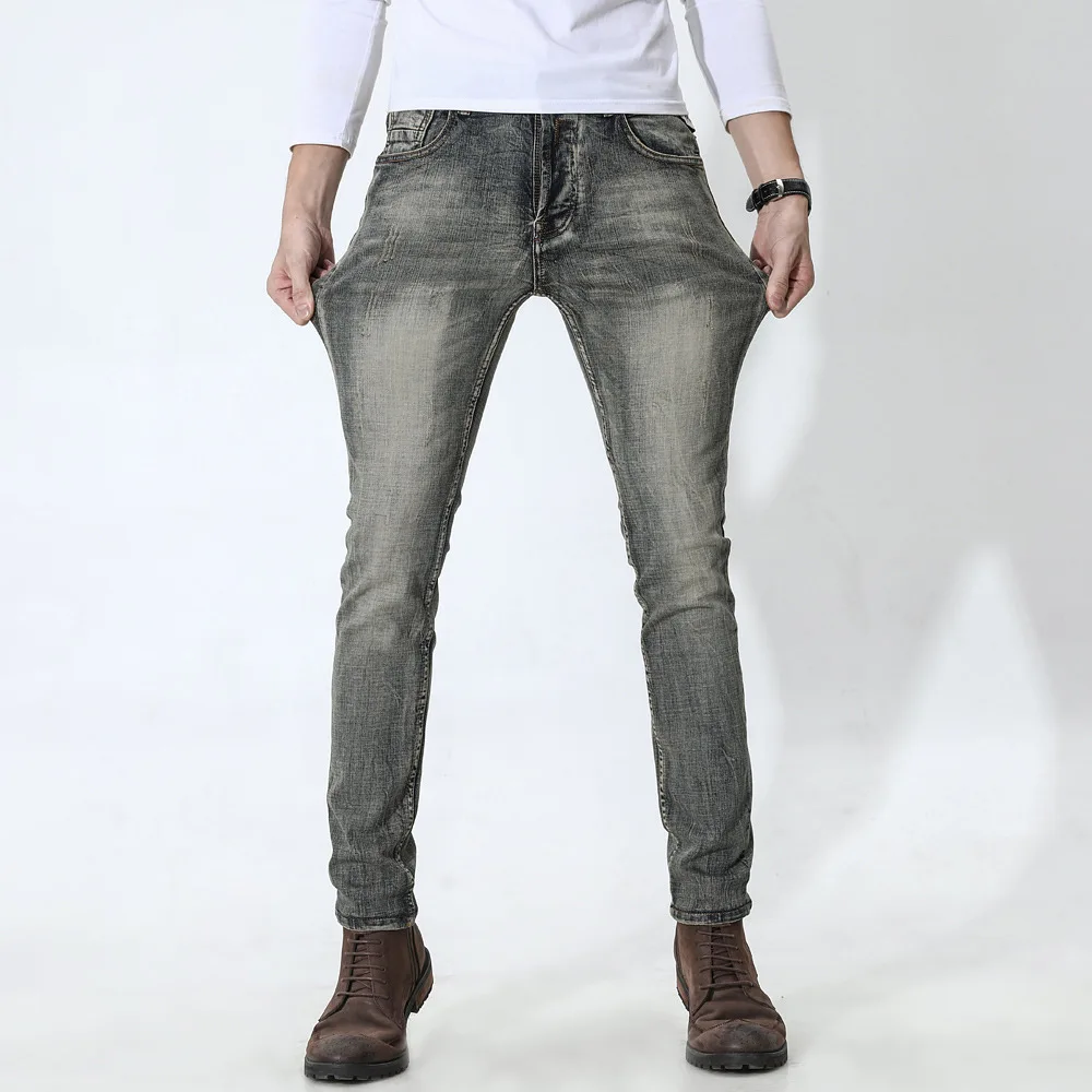 Vintage Jeans Man Moto Style Straight 