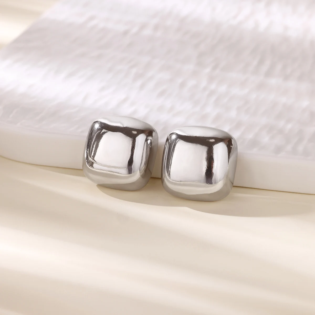 Smooth Stud Earrings for Women Girls