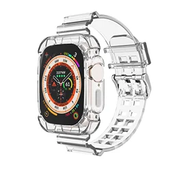 Breathable Smartwatch Strap - Universal Fit Bracelet for Series-10-42MM (Transparent)
