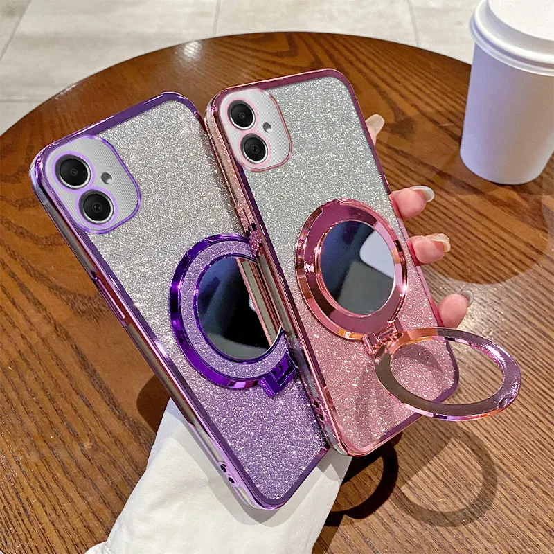 Luxury Glitter Mirror Bling Shockproof Soft Case Cover