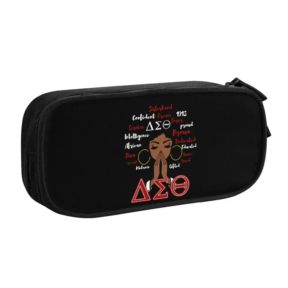 

Delta Sorority Sigma Theta DST ручка-карандаш, канцелярская сумка, сумка-держатель, органайзер для подростков, девочек, взрослых, студентов
