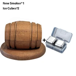 Deluxe Whiskey & Bourbon Cocktail Smoker Kit - Ultimate Drink Infuser Set for Crafting Exquisite Old Fashioned Cocktails (Cover - A Kit - 1)