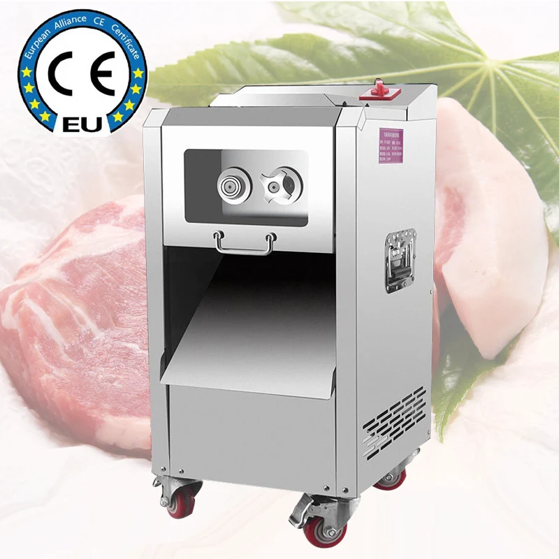 Commercial Meat Slicer Stainless Steel Electric High-Power Fresh Meat Cutting Machine Knife Set Easy To Disassemble meat slicer