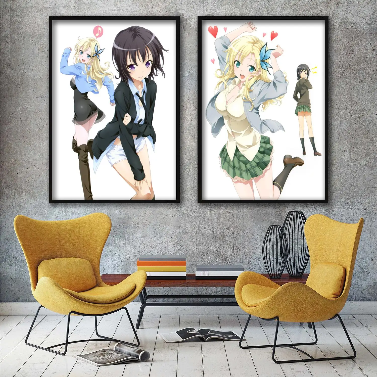 

haganai novel Decorative Painting Canvas 24x36 Poster Wall Art Living Room Posters Bedroom Painting