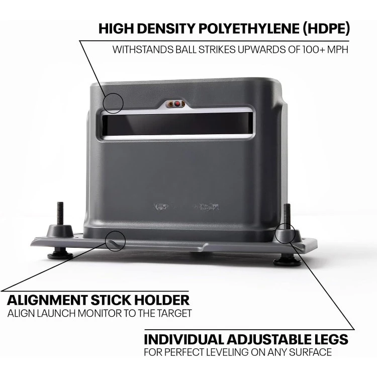 Launch Monitor & Golf Simulator Protective Shield - Tour-Level Swing Analysis with Dual Doppler Radar, Enhanced Camera, 6