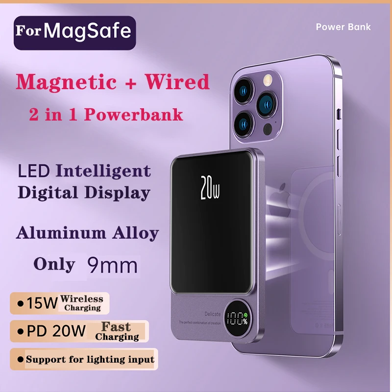 2-in-1 Power Bank with MagSafe