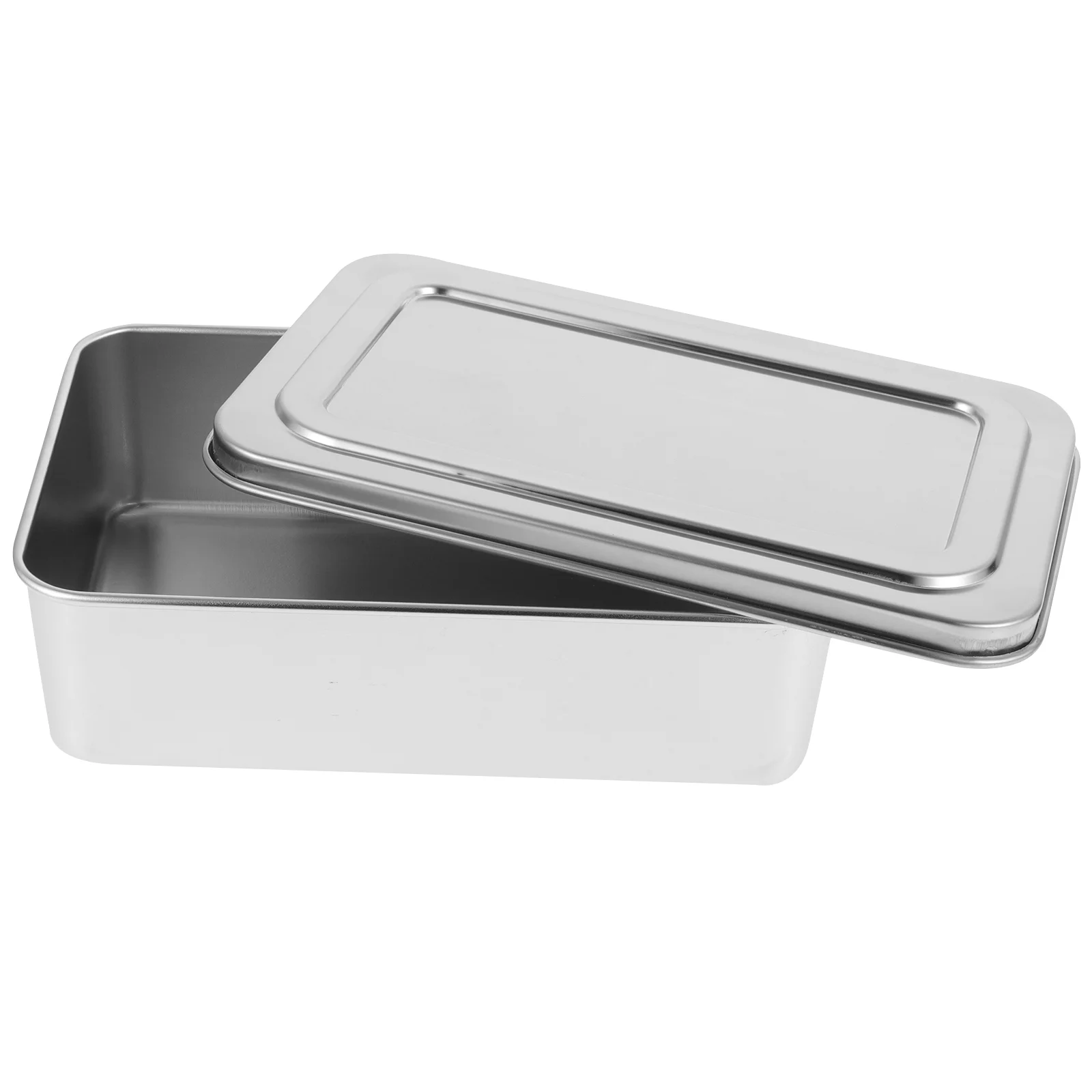 

Classical Rectangle Deep Bread Stainless Steel Baking Box Deep Cake Pan Baking Pan With Lid Metal Oven Pan Oven Tray With Lid