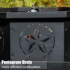35 Inch Octagonal Fire Pit,Outdoor Fire Pit,Wood Burning Firepit,Bonfire Fire Pit,Firepits for Outside,Camping, Backyard, Patio 3