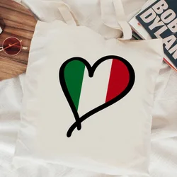 Italian - Inspired Customizable Canvas Tote Bag for Shopping and Everyday Use (65499)