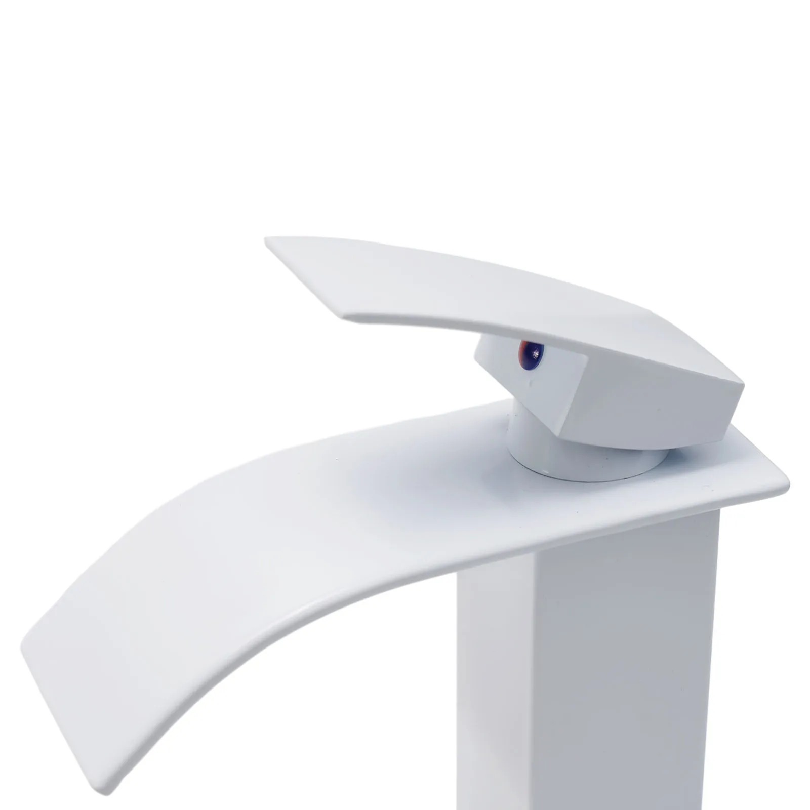 

Bathroom Sink Faucet Waterfall Design Single Handle Stainless Steel and Brass Material Stable and Firm Installation