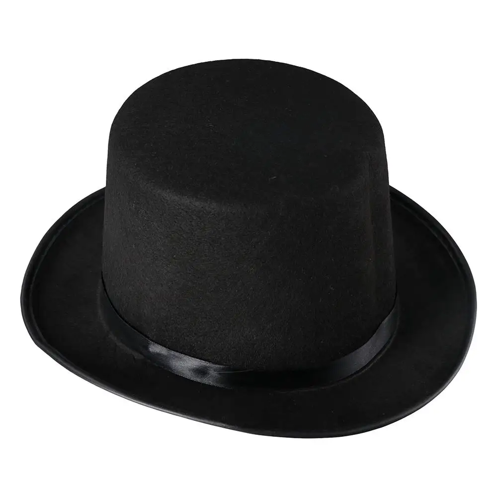 Party Supplies 1pc Halloween Props Fedora Hat Cosplay Bowler Top Hat Performed Hat Magician Top Hat Retro Top Cap