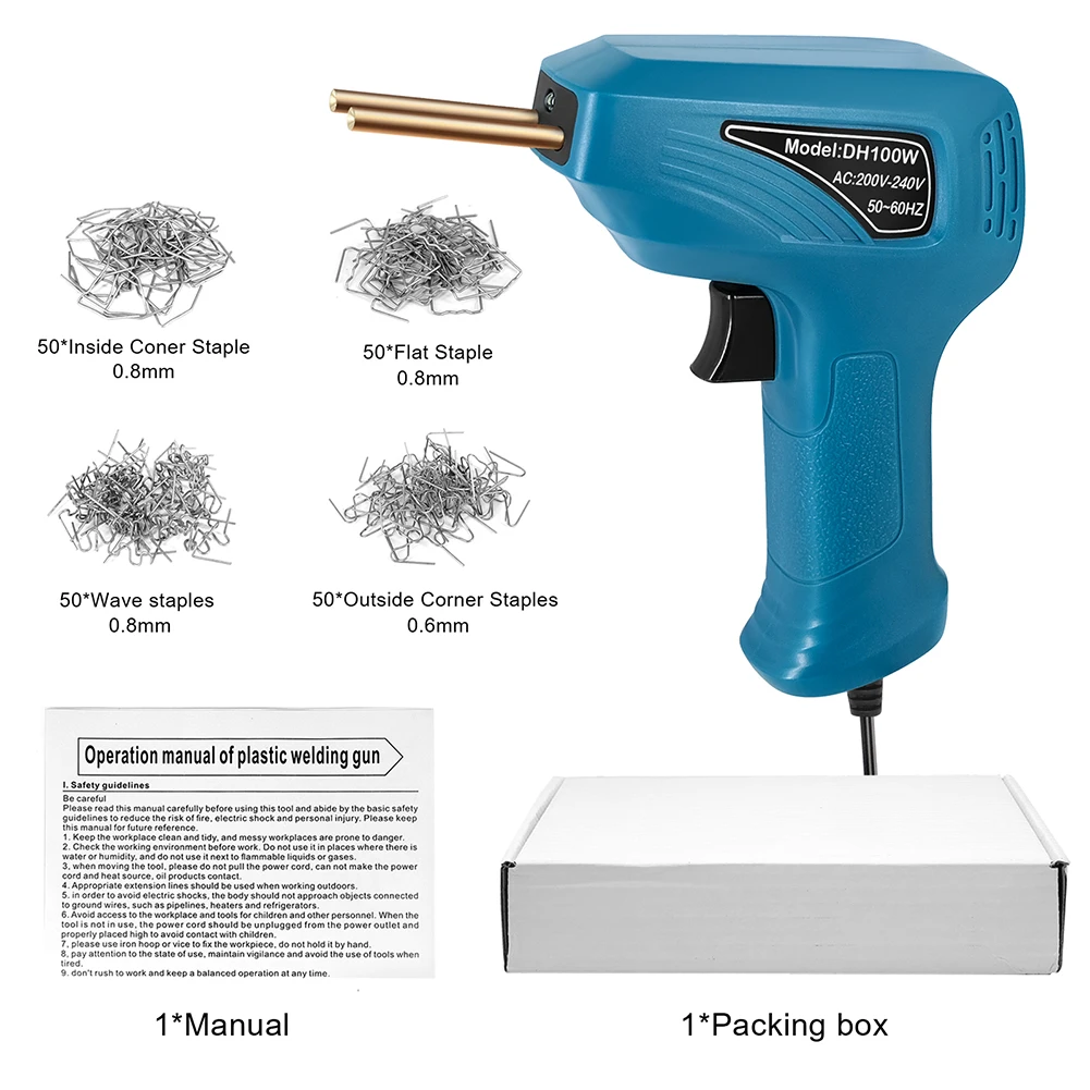 Saldatrice Per Plastica 100W: Kit Di Riparazione Con 200 Punti Saldanti Per Paraurti E Giocattoli - 4