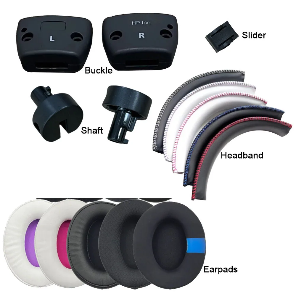 Cloud Alpha Headband Buckle Lock Swivel Earpads Cushion for Kingston HyperX Cloud Alpha S Hanger Hinge Slider Shaft Repair Part