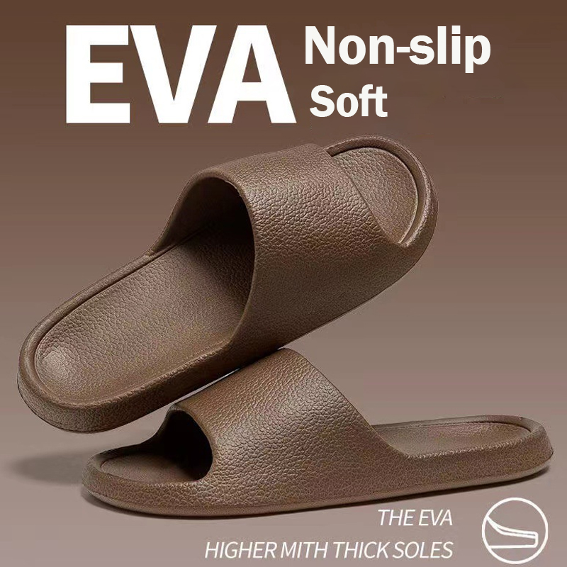  Summer Slippers For Men Women Eva Soft Bottom Slippers Indoor House Slides Flat Sandals Outdoor Beach Shoes Man Flip Flops 