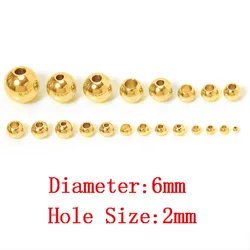 Stainless Steel Spacer Beads - 100 pcs Versatile Jewelry Making Kit (Gold Color-6x2mm)