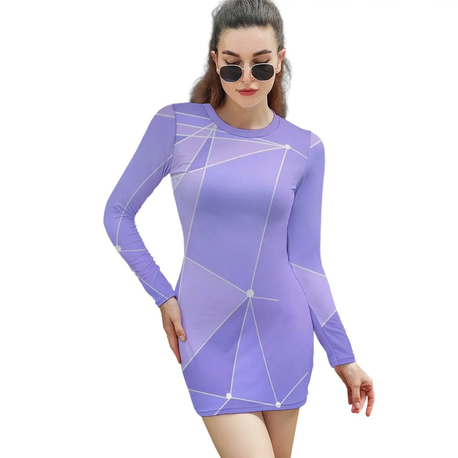 

Purple Wall 2.0 Long-Sleeved Sheath Dress Dress women women's dresses luxury